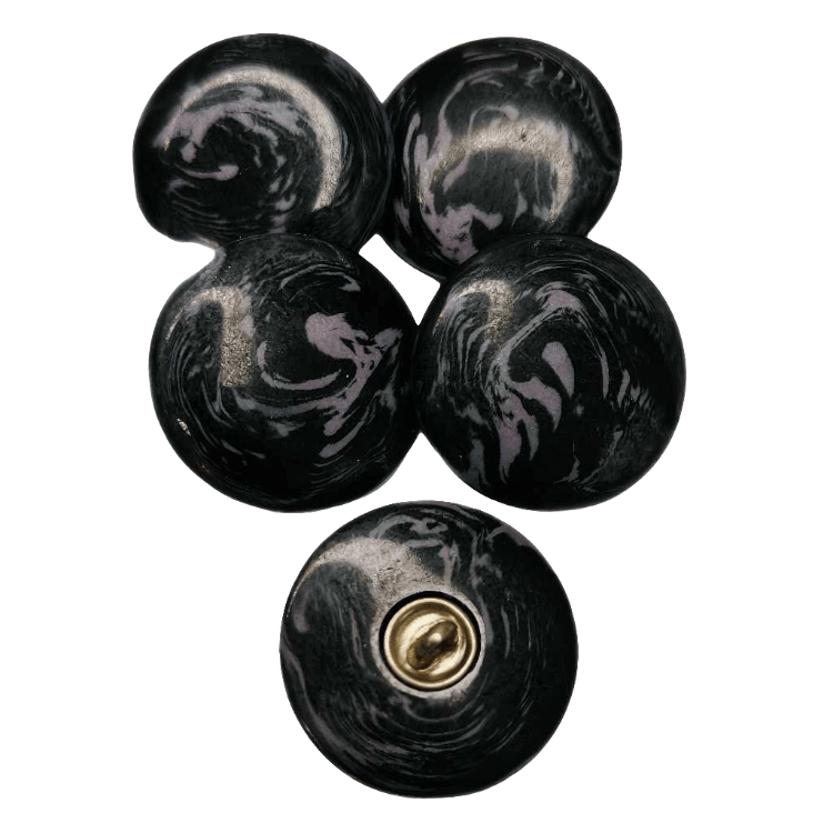 Knapp Aurora 22mm - Glansig Polyesterknapp - NavaGarn