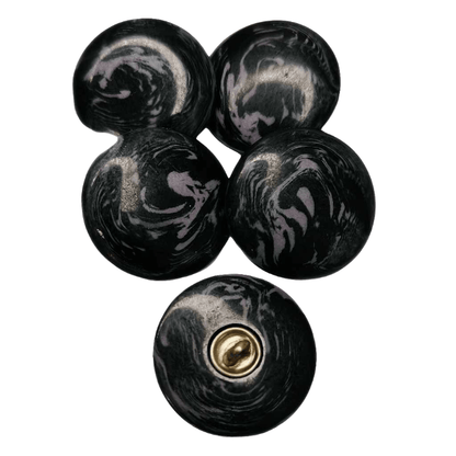 Knapp Aurora 22mm - Glansig Polyesterknapp - NavaGarn