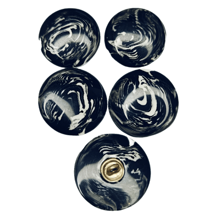 Knapp Aurora 22mm - Glansig Polyesterknapp - NavaGarn