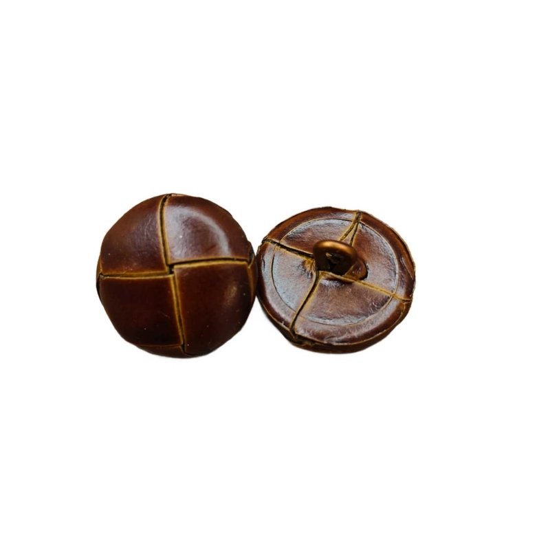 Läderknapp 15mm 4 - pack - NavaGarn