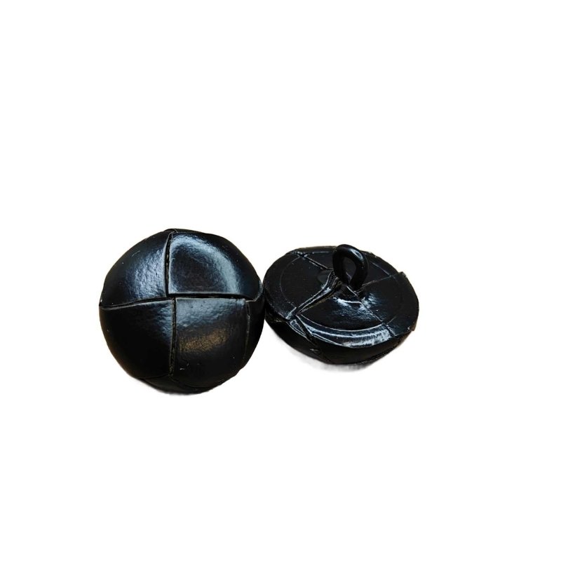 Läderknapp 15mm 4 - pack - NavaGarn