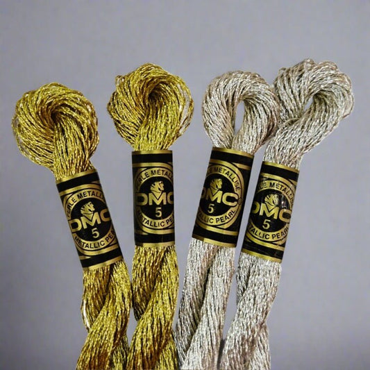 Pärlgarn Metall - Premium Metalliskt Broderigarn 5g - NavaGarn