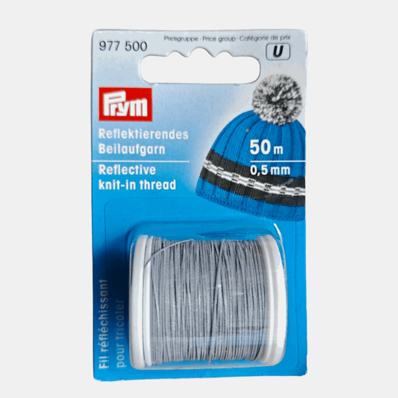 Reflexgarn/tråd 0,5mm x 50m - Säkerhetstråd Bomull & Polyester - NavaGarn