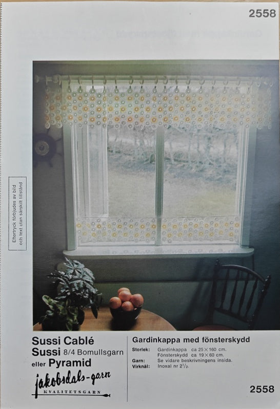 Vintage mönster – Gardin | JD 2558| Original mönster