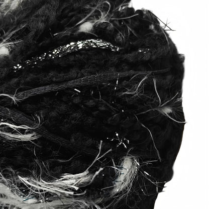 Onion Knit Silver Chanel Black - Lyxigt Glittergarn 60g