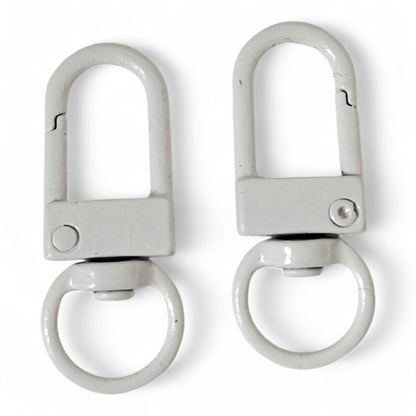 Öppningsbar Karbinhake Fjäderbelastad 33x12mm – 2-pack | 10 färger