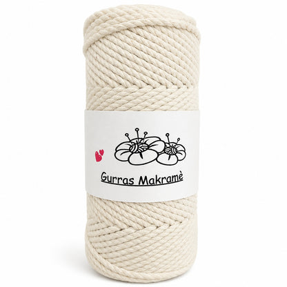 Gurras Sjömansmakramé 4 mm – Bomullsgarn 250 g (100 m)