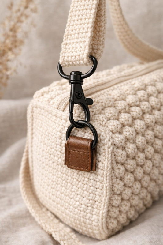 Nyckelringsbeslag 38 mm – 2-pack | Snurrhake i metall