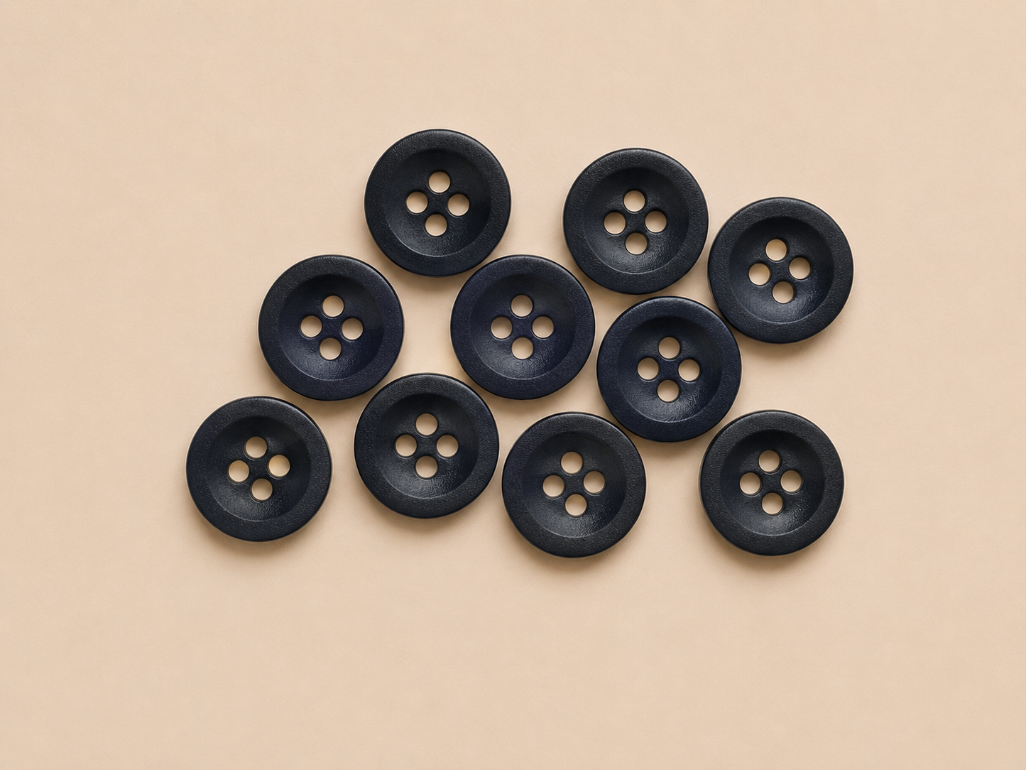 Oskar – Matt skjortknapp i plast 12 mm