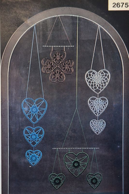 Julfönsterdekorationer - Virkmönster Jacobsdals-garn 2675