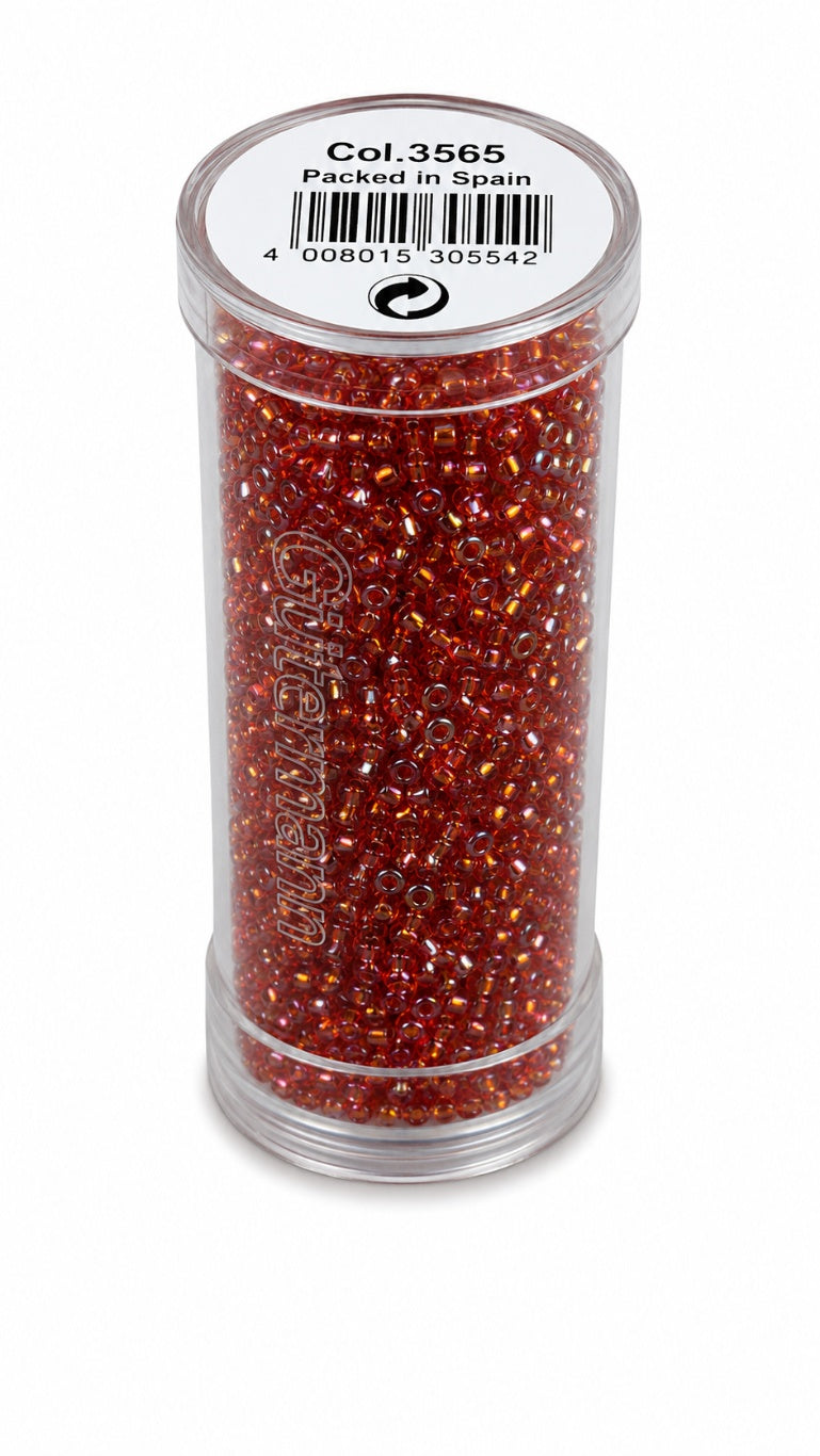 Gütermann Seedbeads 9/0 – Små Glaspärlor för Broderi & Smycken 28g
