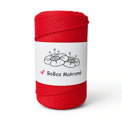 BoBos Makramégarn Polyester 2 mm – 100 g (100 m)