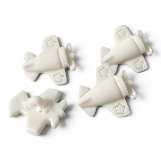 Barnknapp Flygplan 4 pack