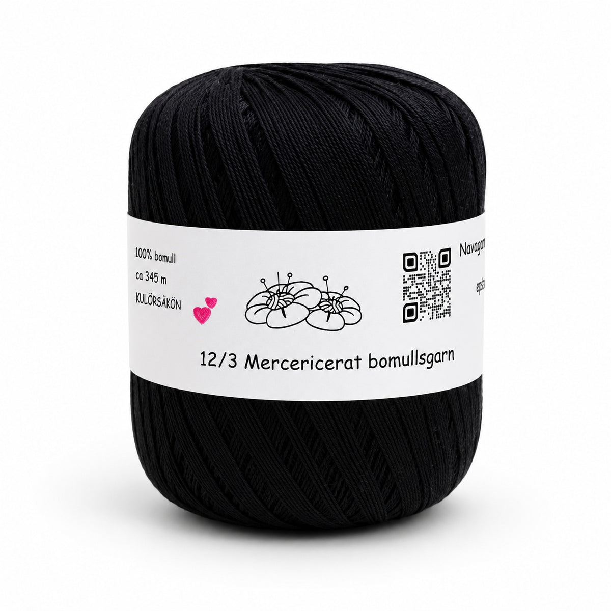 Bomullsgarn 12/3 - 100g.