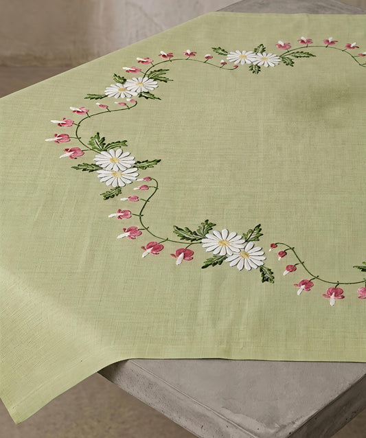 🌿 Ekelunds - Ljusblå Broderisats E4436