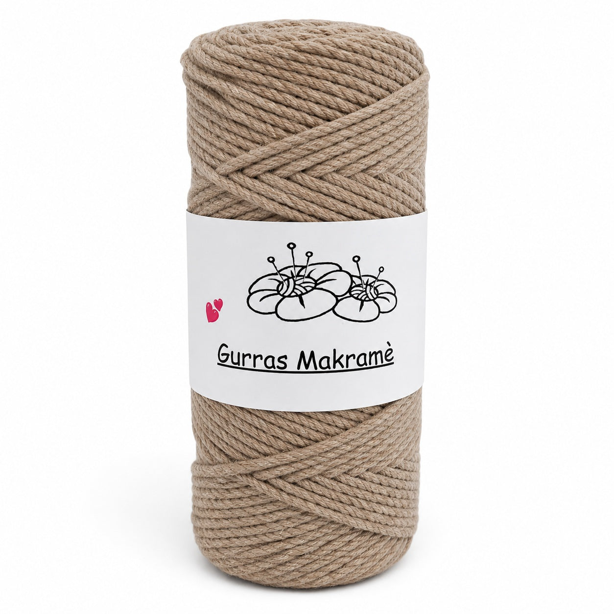 Gurras Sjömansmakramé 4 mm – Bomullsgarn 250 g (100 m)