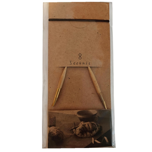 Seeknit Asymetrisk Rundsticka - Premium Bambu Stickor