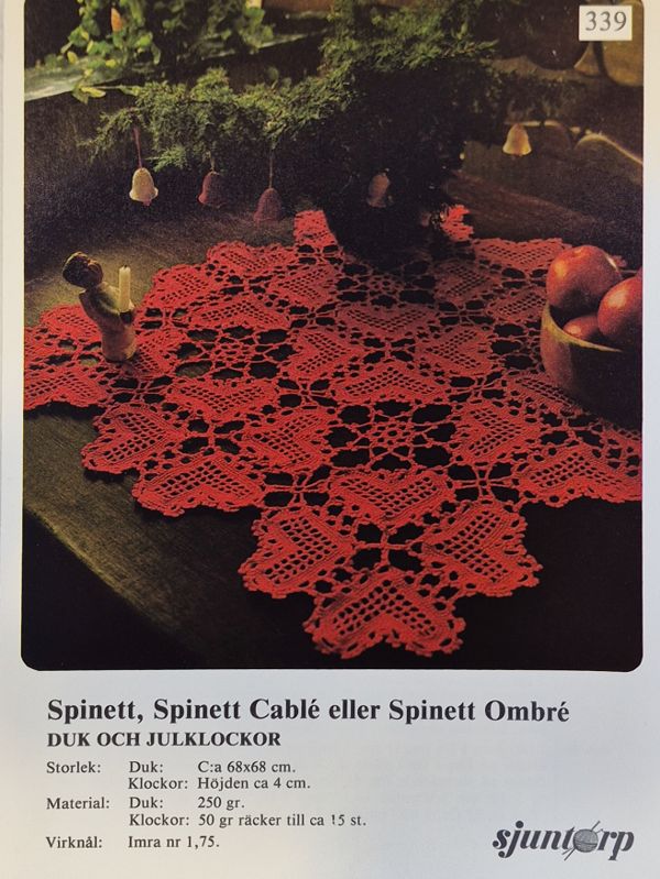 Julduk och Klockor - Virkmönster Sjuntorp 339