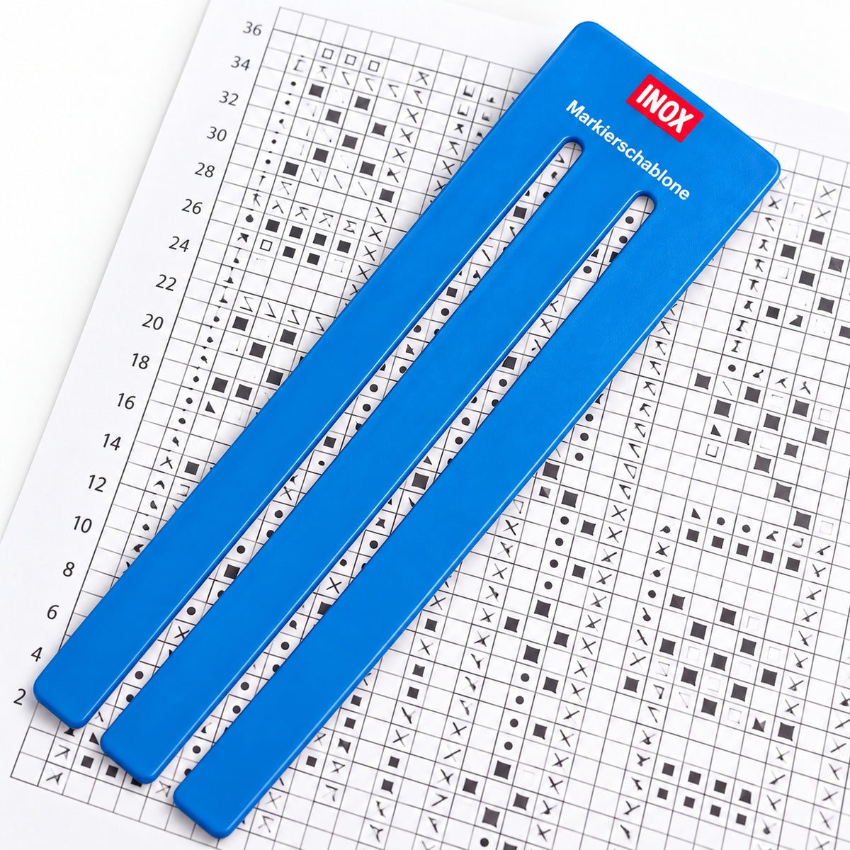 Mönsterhållare för stickning, virkning och broderi – INOX