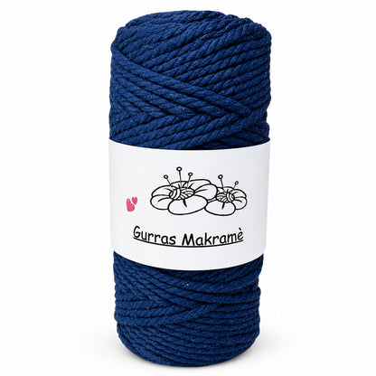 Gurras Sjömansmakramé 4 mm – Bomullsgarn 250 g (100 m)