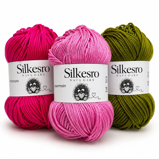 Silkesro – Mjukt babygarn med kashmir, 50 g / ca 140 m