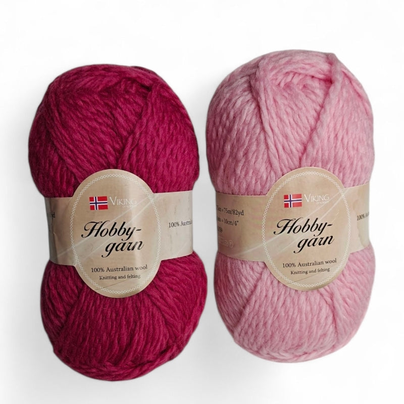 Hobbygarn 100% Ull - Perfekt för Tovning & Stickning