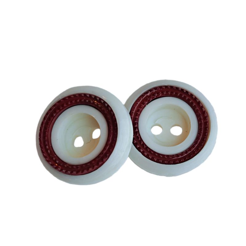 Plast knapp - 2 färgad - Nava