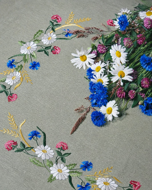 🌿Ekelunds -E4435 Broderi Ljusgrön