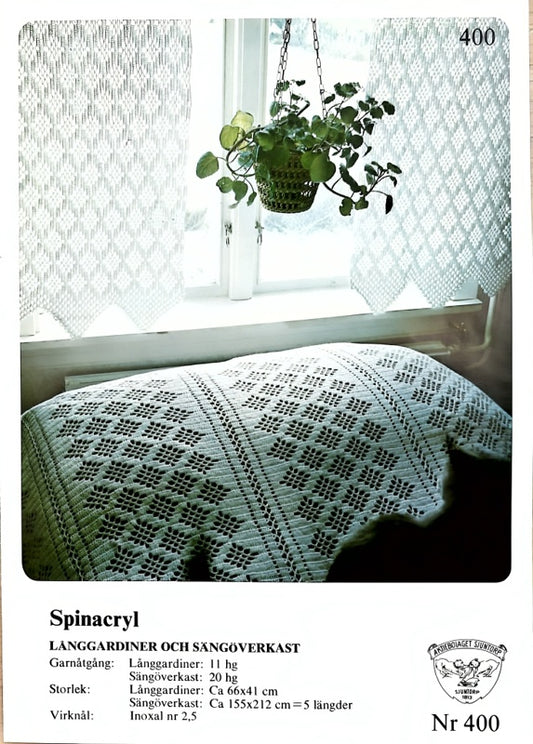 Vintage mönster – Gardin & Överkast | Sjuntorp 400| Original mönster