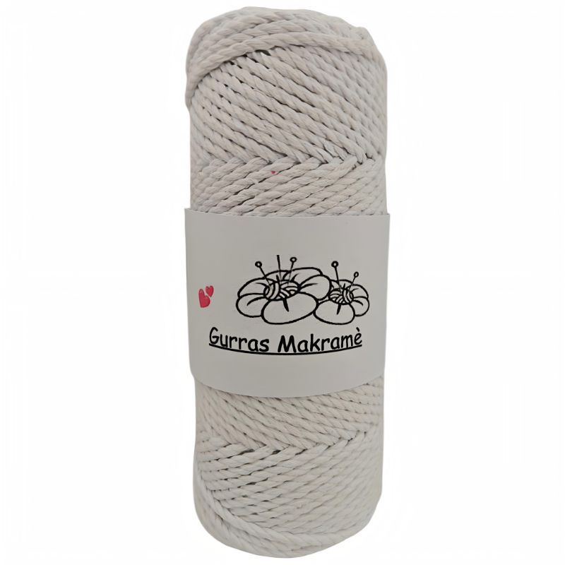 Makramégarn 4mm Bomull - Nava