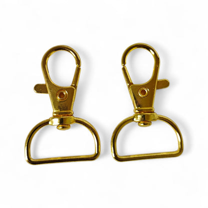 Karbinhake med vridbar ögla 25x40mm – 2-pack | 5 färger