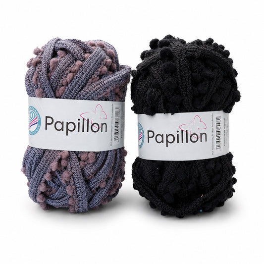 Papillon-popcorngarn