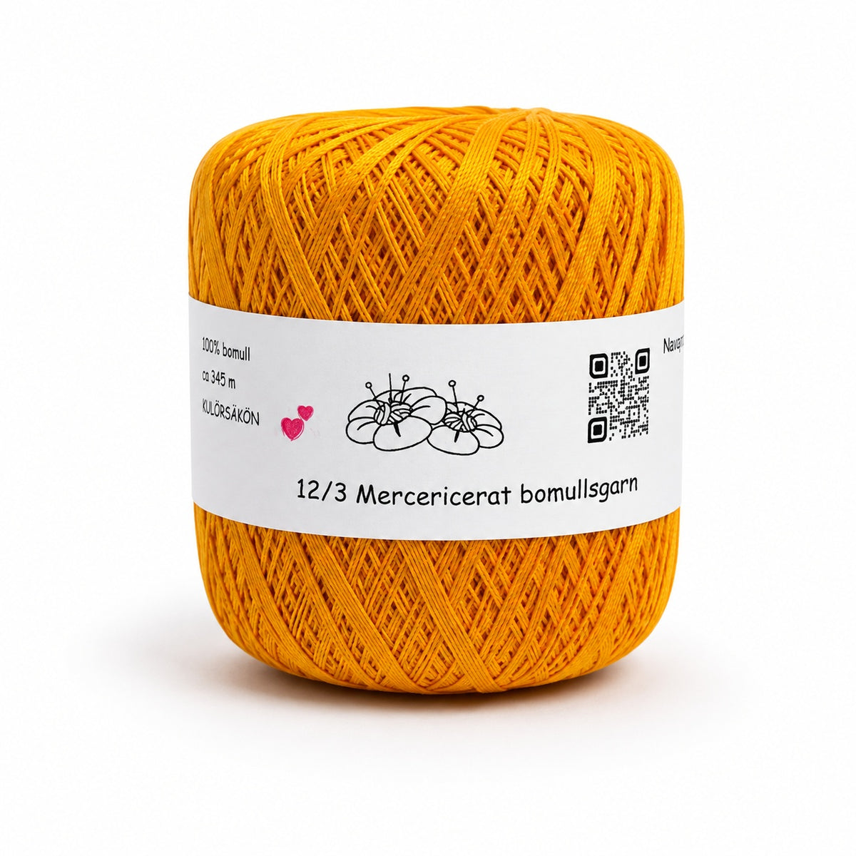 Bomullsgarn 12/3 - 100g.