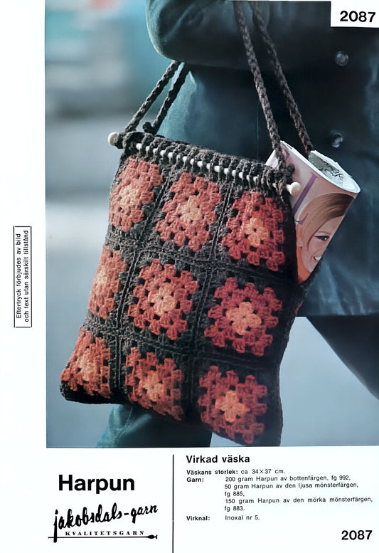 Vintage virkmönster – väskor | Original mönster