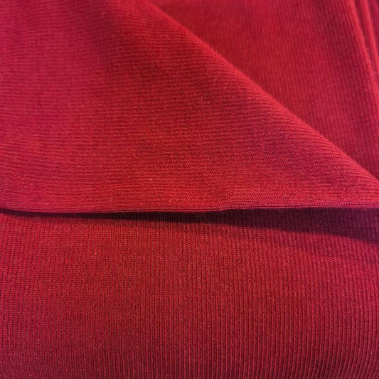 Jersey Vinröd 120cm - Rundsytt Premium tyg