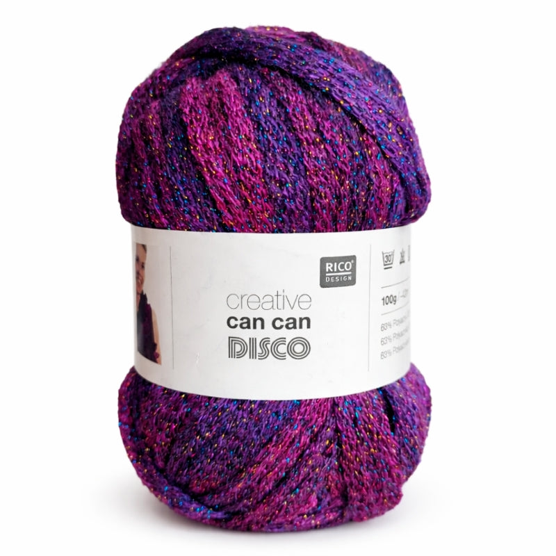 Rico Design Creativ Cancan Disco - Glittrig Volangsjal 100g