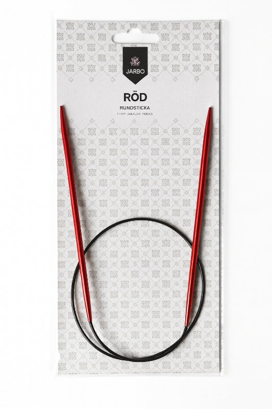 Järbo Rundstickor Aluminium - Röda Rundstickor 2-5,5mm