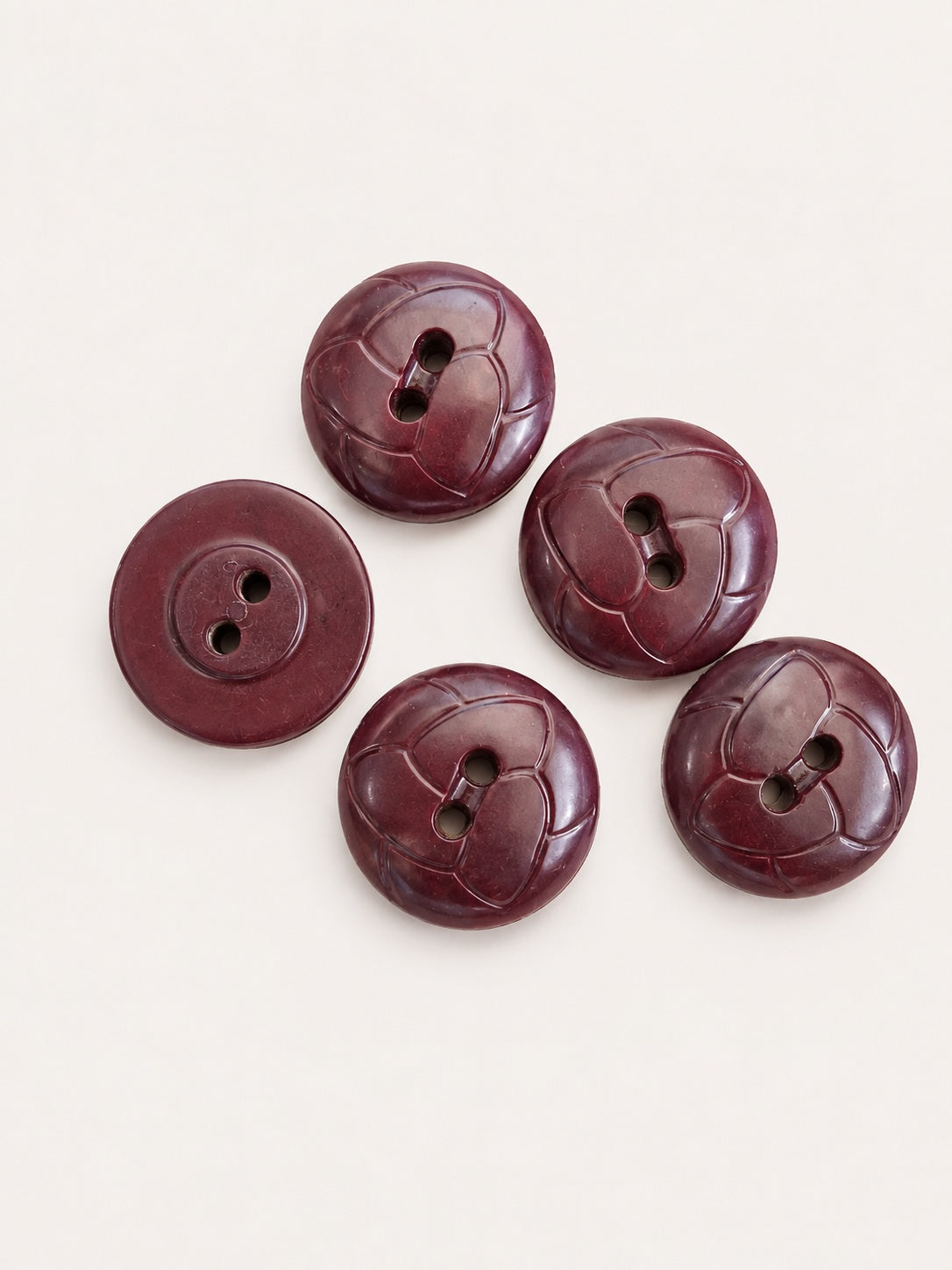 Bruno – Koftknapp med läderstruktur 20 mm
