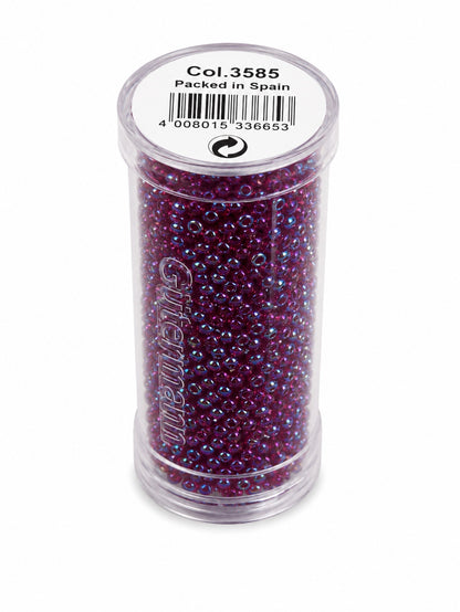 Gütermann Seedbeads 9/0 – Små Glaspärlor för Broderi & Smycken 28g