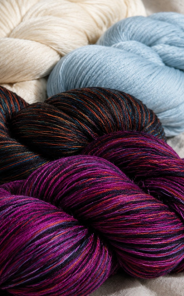 Kashmirgarn Handfärgat 250g 1200m