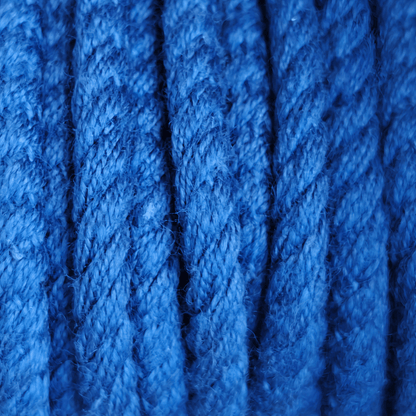 Runda Skosnören 4mm - Bomull Cerise/Kornblå/Lila - Premium Kvalitet - NavaGarn