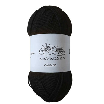 Sally Fin Ullblandning - OEKO - TEX Premium Ullgarn 75% Akryl 25% Ull 100g - NavaGarn