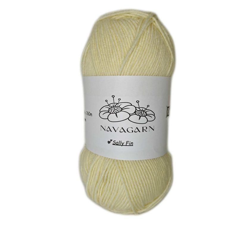 Sally Fin Ullblandning - OEKO - TEX Premium Ullgarn 75% Akryl 25% Ull 100g - NavaGarn