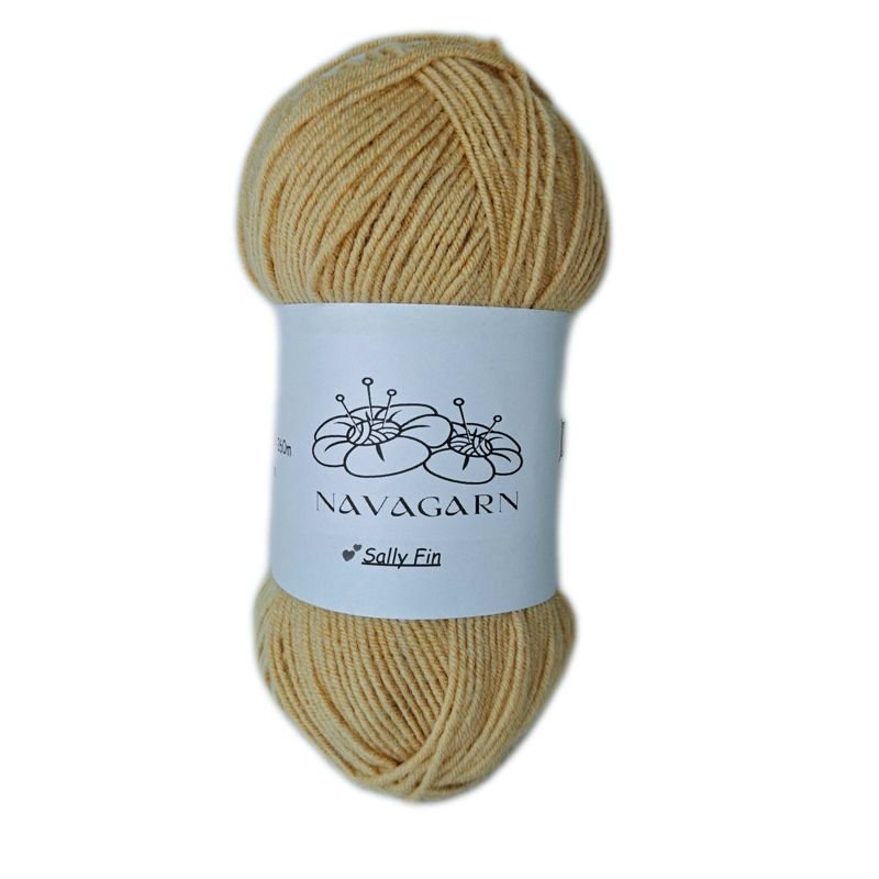 Sally Fin Ullblandning - OEKO - TEX Premium Ullgarn 75% Akryl 25% Ull 100g - NavaGarn