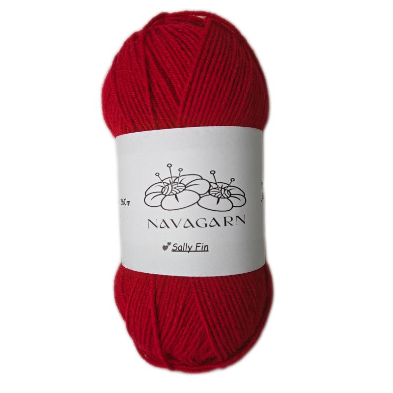 Sally Fin Ullblandning - OEKO - TEX Premium Ullgarn 75% Akryl 25% Ull 100g - NavaGarn