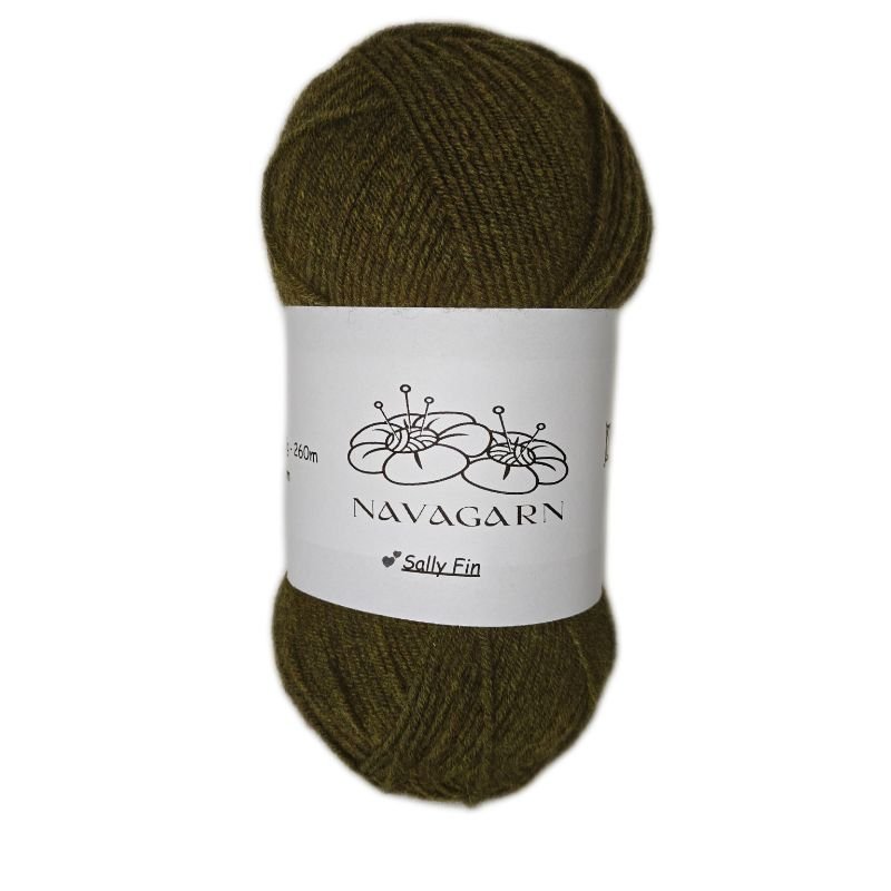 Sally Fin Ullblandning - OEKO - TEX Premium Ullgarn 75% Akryl 25% Ull 100g - NavaGarn