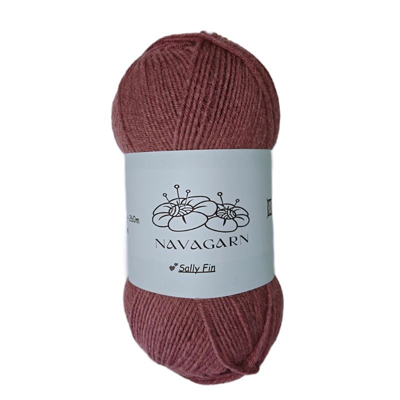 Sally Fin Ullblandning - OEKO - TEX Premium Ullgarn 75% Akryl 25% Ull 100g - NavaGarn