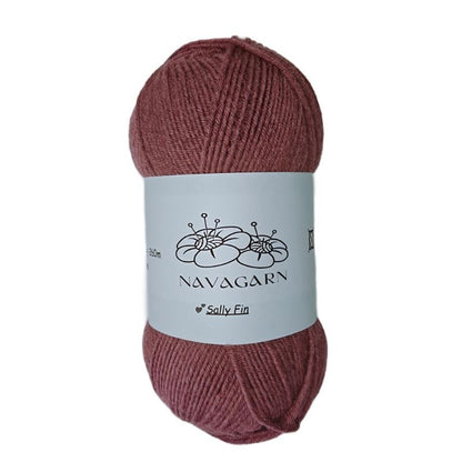 Sally Fin Ullblandning - OEKO - TEX Premium Ullgarn 75% Akryl 25% Ull 100g - NavaGarn