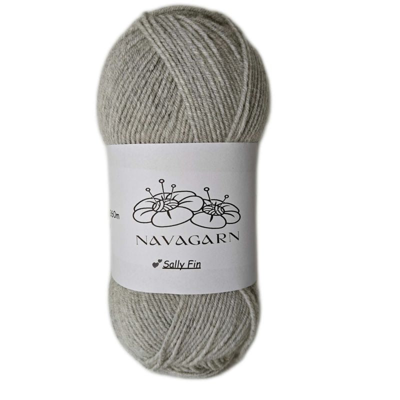Sally Fin Ullblandning - OEKO - TEX Premium Ullgarn 75% Akryl 25% Ull 100g - NavaGarn