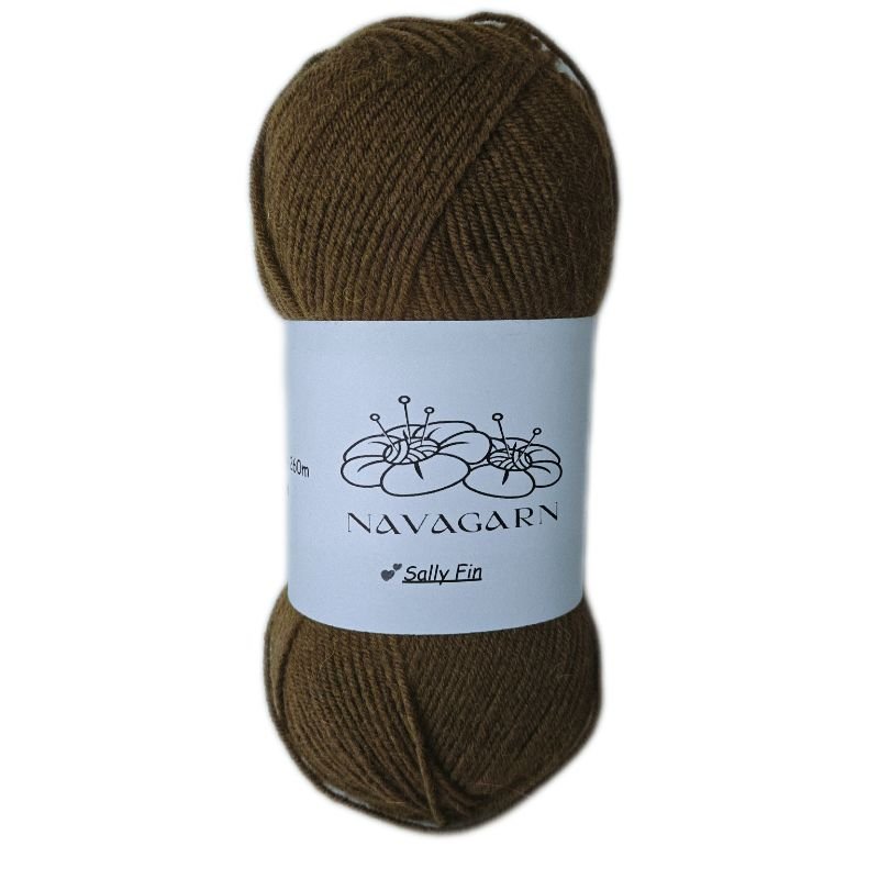 Sally Fin Ullblandning - OEKO - TEX Premium Ullgarn 75% Akryl 25% Ull 100g - NavaGarn